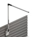 Z-Bar Solo Desk Lamp with slatwall mount (Cool Light; Silver) - Wall Sconces