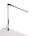 Z-Bar Solo Desk Lamp with through-table mount (Warm Light; Silver) - Desk Lamps