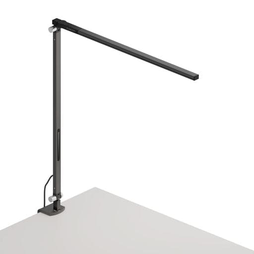 Z-Bar Solo Desk Lamp with two-piece desk clamp (Warm Light; Metallic Black) - Desk Lamps