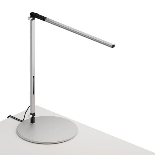 Z-Bar Solo Desk Lamp with USB base (Cool Light; Silver) - Desk Lamps
