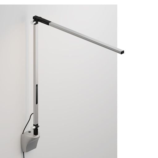 Z-Bar Solo Desk Lamp with wall mount (Cool Light; Silver) - Wall Sconces