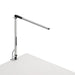 Z-Bar Solo mini Desk Lamp with two-piece desk clamp (Cool Light; Silver) - Desk Lamps