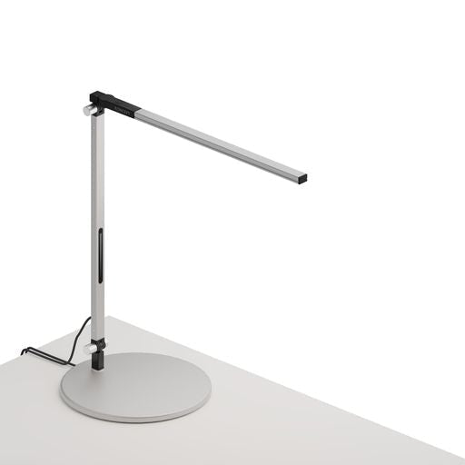 Z-Bar Solo mini Desk Lamp with USB base (Cool Light; Silver) - Desk Lamps