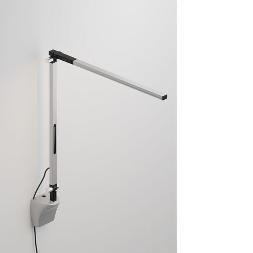 Z-Bar Solo mini Desk Lamp with wall mount (Cool Light; Silver) - Wall Sconces