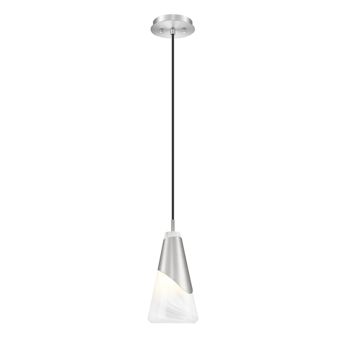 Z-Lite Aimie 1 Light Cord Pendant (13’’ Shade) - Brushed Nickel