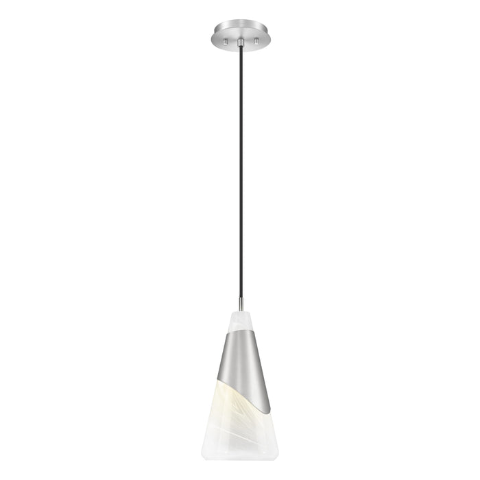 Z-Lite Aimie 1 Light Cord Pendant (15’’ Shade) - Brushed Nickel