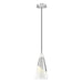 Z-Lite Aimie 1 Light Cord Pendant (15’’ Shade) - Brushed Nickel