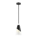 Z-Lite Aimie 1 Light Stem Pendant (15’’ Shade) - Matte Black