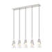 Z-Lite Aimie 5 Light Linear Pendant - Brushed Nickel