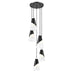 Z-Lite Aimie 5 Light Round Pendant - Matte Black
