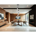Z-Lite Aimie 5 Light Round Pendant - Matte Black