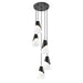 Z-Lite Aimie 5 Light Round Pendant - Matte Black