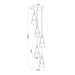 Z-Lite Aimie 5 Light Round Pendant - Matte Black