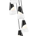 Z-Lite Aimie 5 Light Round Pendant - Matte Black