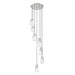 Z-Lite Aimie 7 Light Multi-Light Pendant (13’’ Shade) — Brushed Nickel - Pendants