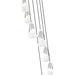 Z-Lite Aimie 7 Light Multi-Light Pendant (13’’ Shade) — Brushed Nickel - Pendants
