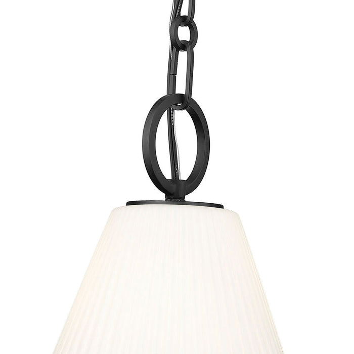 Z-Lite Alaric Pendant Matte Black 1 Light 10 Inch 3042P10-MB | theLightShop