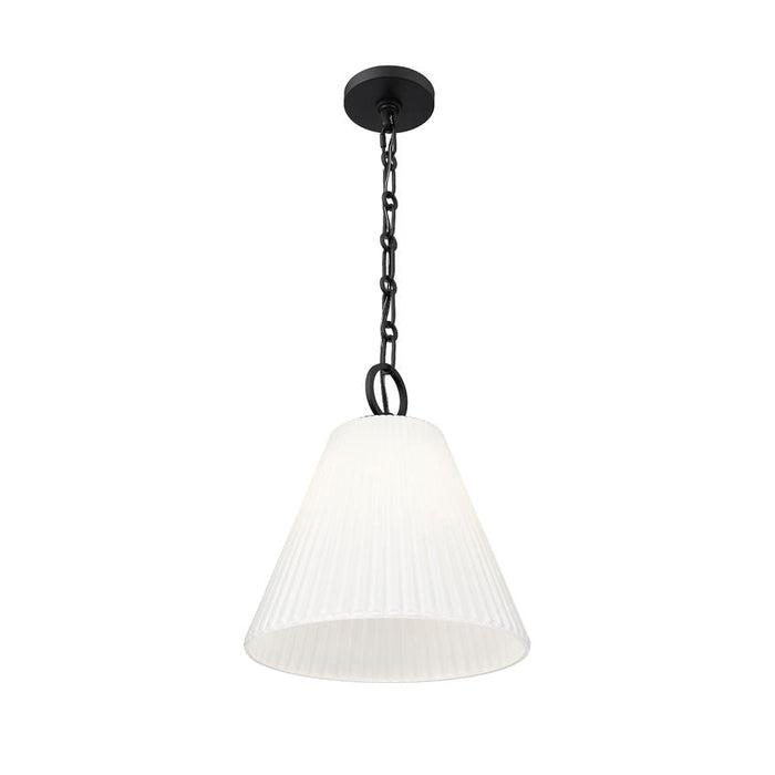 Z-Lite Alaric Pendant Matte Black 1 Light 14 Inch 3042P14-MB | theLightShop