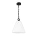 Z-Lite Alaric Pendant Matte Black 1 Light 14 Inch 3042P14-MB | theLightShop