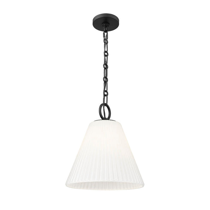 Z-Lite Alaric Pendant Matte Black 1 Light 14 Inch 3042P14-MB | theLightShop