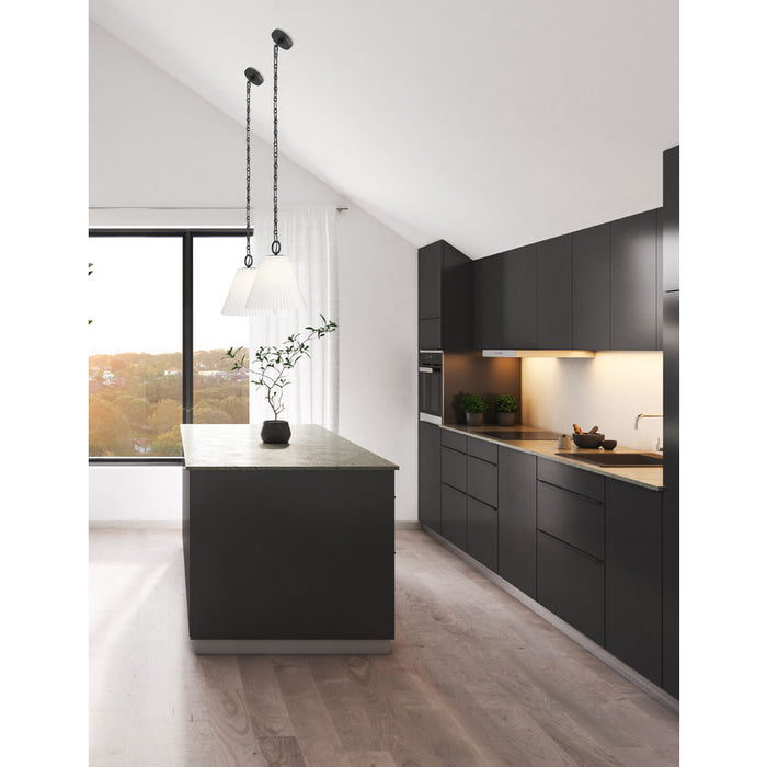 Z-Lite Alaric Pendant Matte Black 1 Light 14 Inch 3042P14-MB | theLightShop