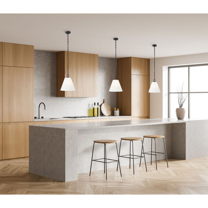 Z-Lite Alaric Pendant Matte Black 1 Light 14 Inch 3042P14-MB | theLightShop