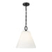 Z-Lite Alaric Pendant Matte Black 1 Light 14 Inch 3042P14-MB | theLightShop