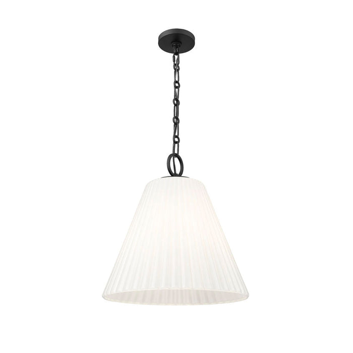 Z-Lite Alaric Pendant Matte Black 3 Light 18 Inch 3042P18-MB | theLightShop