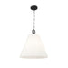 Z-Lite Alaric Pendant Matte Black 3 Light 18 Inch 3042P18-MB | theLightShop