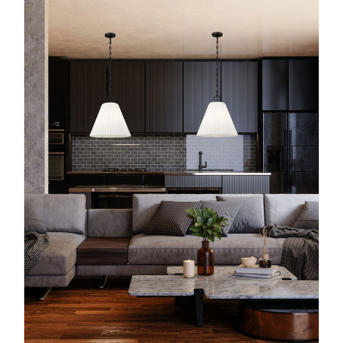 Z-Lite Alaric Pendant Matte Black 3 Light 18 Inch 3042P18-MB | theLightShop