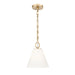 Z-Lite Alaric Pendant Modern Gold 1 Light 10 Inch 3042P10-MGLD | theLightShop