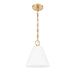 Z-Lite Alaric Pendant Modern Gold 1 Light 10 Inch 3042P10-MGLD | theLightShop