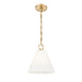 Z-Lite Alaric Pendant Modern Gold 1 Light 10 Inch 3042P10-MGLD | theLightShop