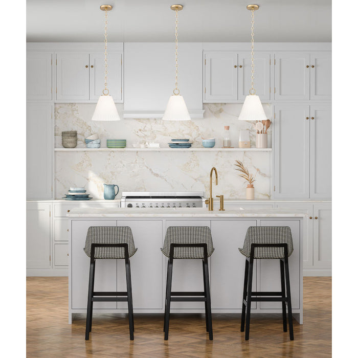 Z-Lite Alaric Pendant Modern Gold 1 Light 10 Inch 3042P10-MGLD | theLightShop