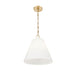 Z-Lite Alaric Pendant Modern Gold 1 Light 14 Inch 3042P14-MGLD | theLightShop