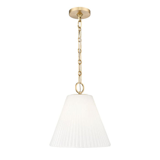 Z-Lite Alaric Pendant Modern Gold 1 Light 14 Inch 3042P14-MGLD | theLightShop