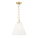 Z-Lite Alaric Pendant Modern Gold 1 Light 14 Inch 3042P14-MGLD | theLightShop