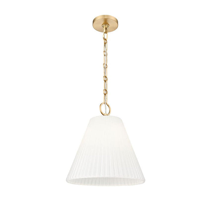 Z-Lite Alaric Pendant Modern Gold 1 Light 14 Inch 3042P14-MGLD | theLightShop