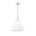 Z-Lite Alaric Pendant Polished Nickel 1 Light 14 Inch 3042P14-PN | theLightShop