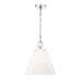 Z-Lite Alaric Pendant Polished Nickel 1 Light 14 Inch 3042P14-PN | theLightShop