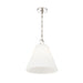 Z-Lite Alaric Pendant Polished Nickel 1 Light 14 Inch 3042P14-PN | theLightShop