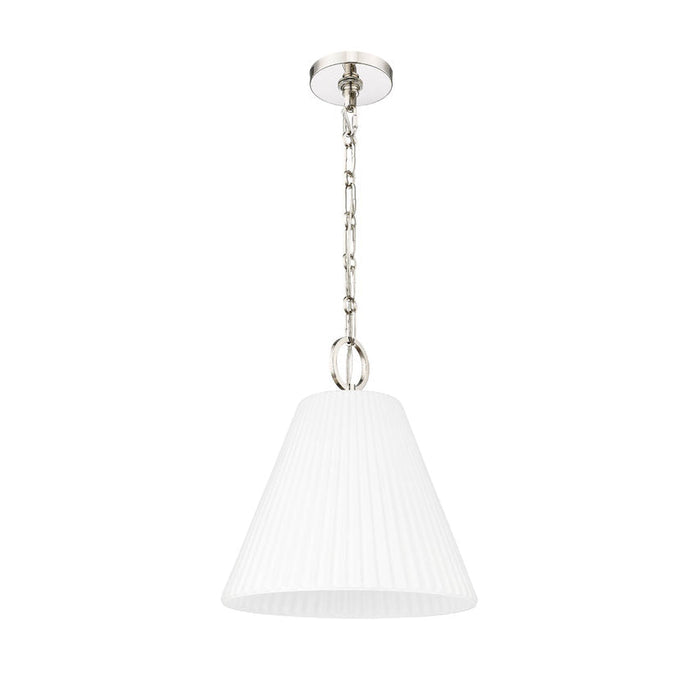 Z-Lite Alaric Pendant Polished Nickel 1 Light 14 Inch 3042P14-PN | theLightShop