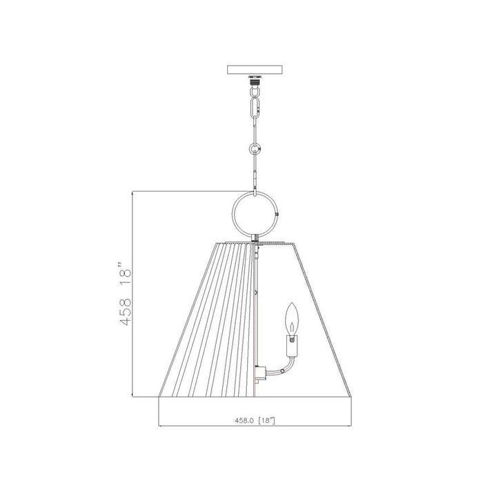 Z-Lite Alaric Pendant Polished Nickel 3 Light 18 Inch 3042P18-PN | theLightShop