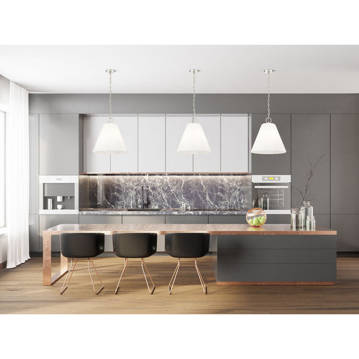 Z-Lite Alaric Pendant Polished Nickel 3 Light 18 Inch 3042P18-PN | theLightShop