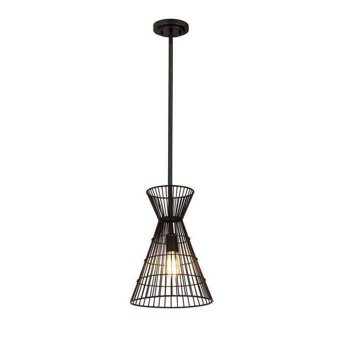 Z-Lite Alito Matte Black 1 Light Mini-Pendant 6015MP-MB | theLightShop