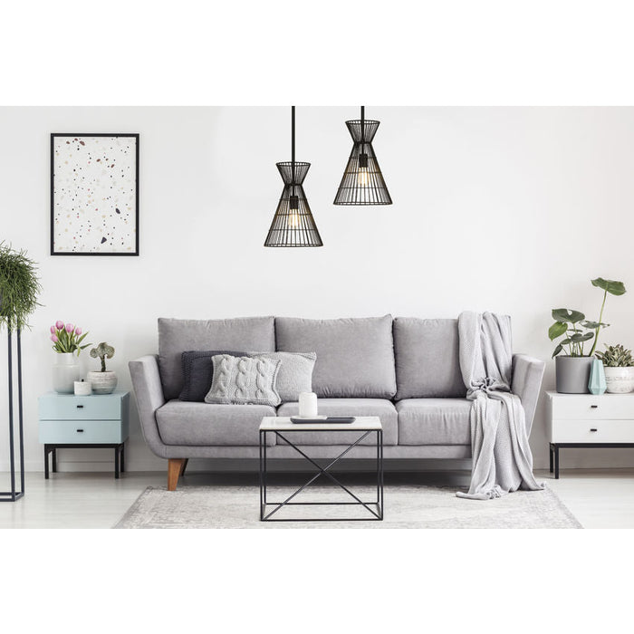 Z-Lite Alito Matte Black 1 Light Mini-Pendant 6015MP-MB | theLightShop