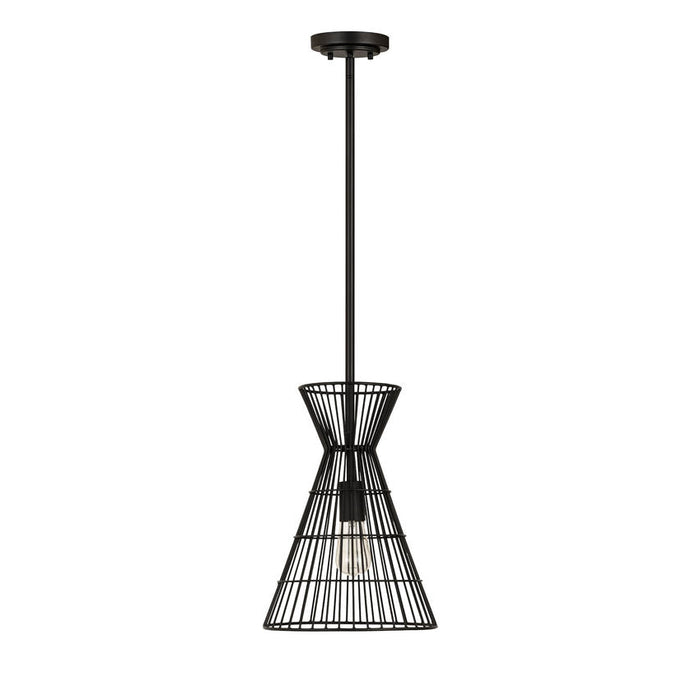 Z-Lite Alito Matte Black 1 Light Mini-Pendant 6015MP-MB | theLightShop