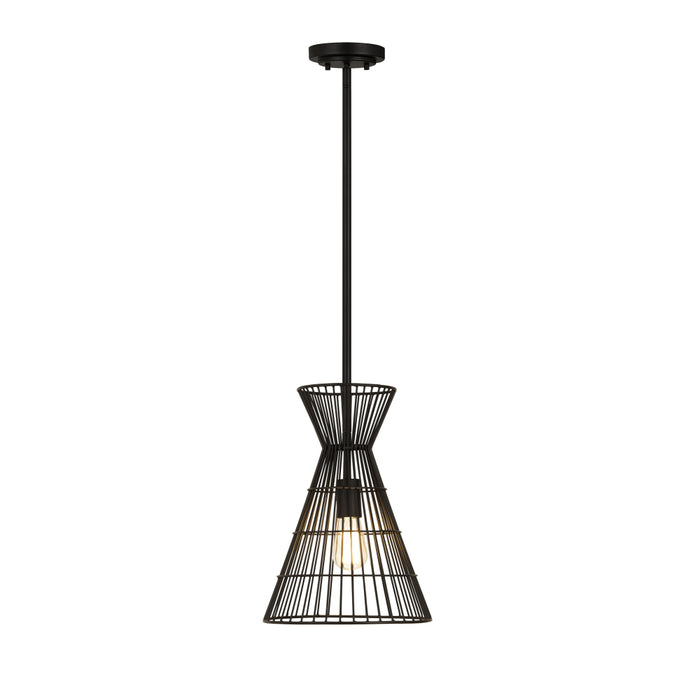 Z-Lite Alito Matte Black 1 Light Mini-Pendant 6015MP-MB | theLightShop