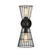 Z-Lite Alito Matte Black 2 Light Wall Sconce 6015-2S-MB | theLightShop