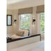 Z-Lite Alito Matte Black 2 Light Wall Sconce 6015-2S-MB | theLightShop